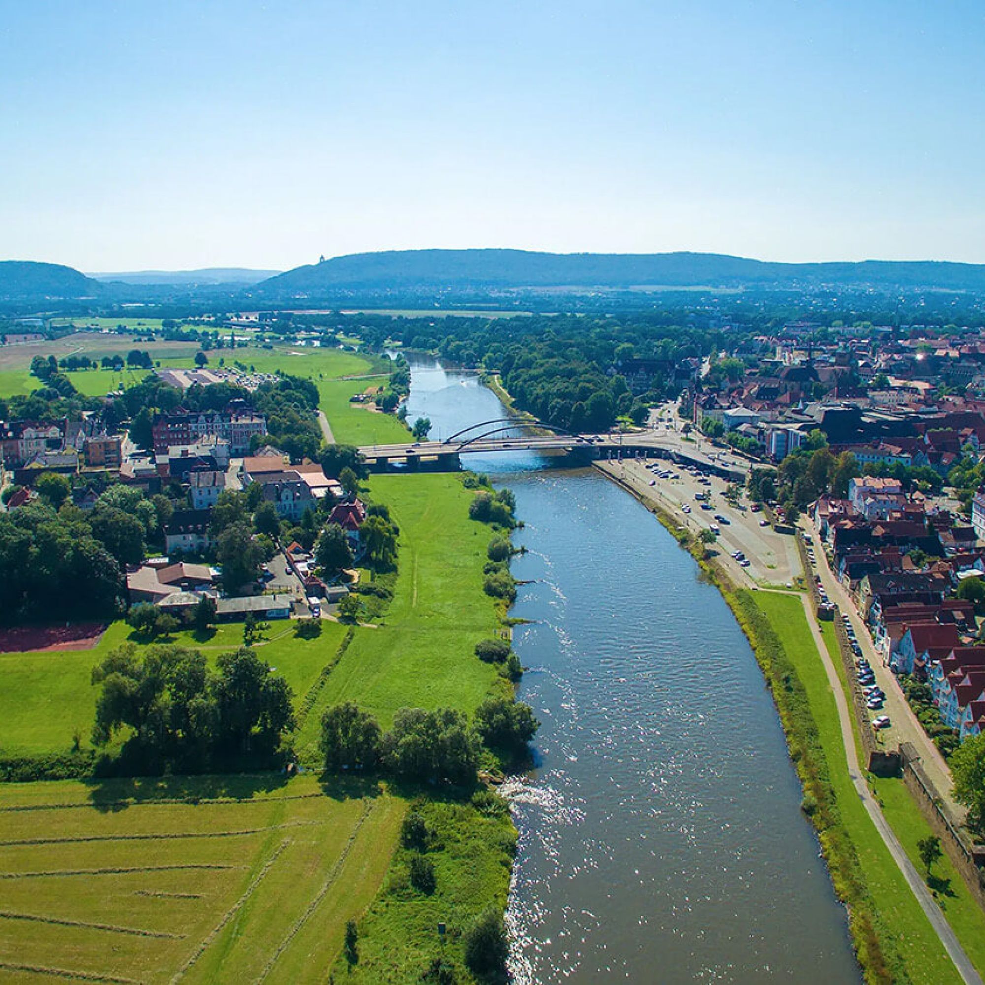 Minden Weser Landschaft